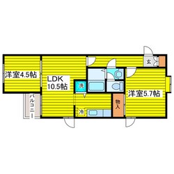 環状通東駅 徒歩14分 4階の物件間取画像